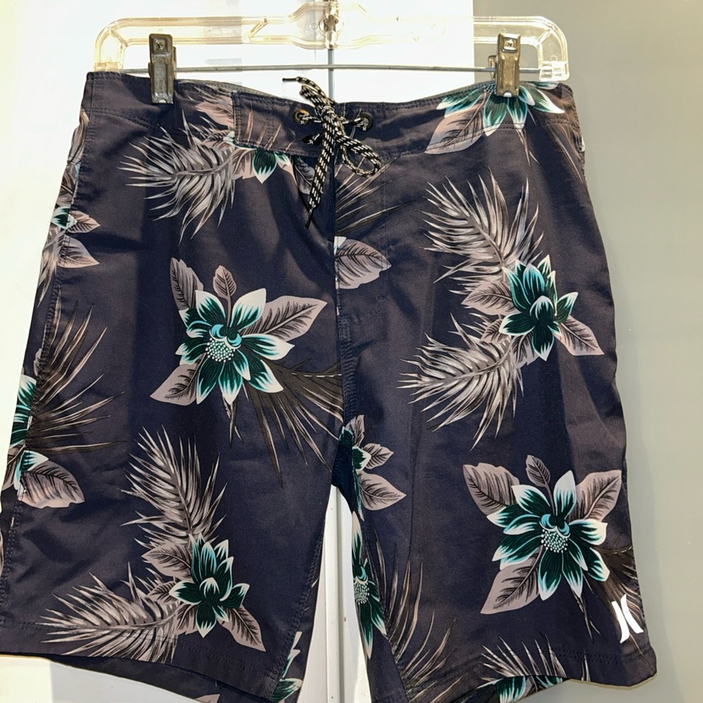 Hurley Blue Floral Boardshorts Men’s Sz 28